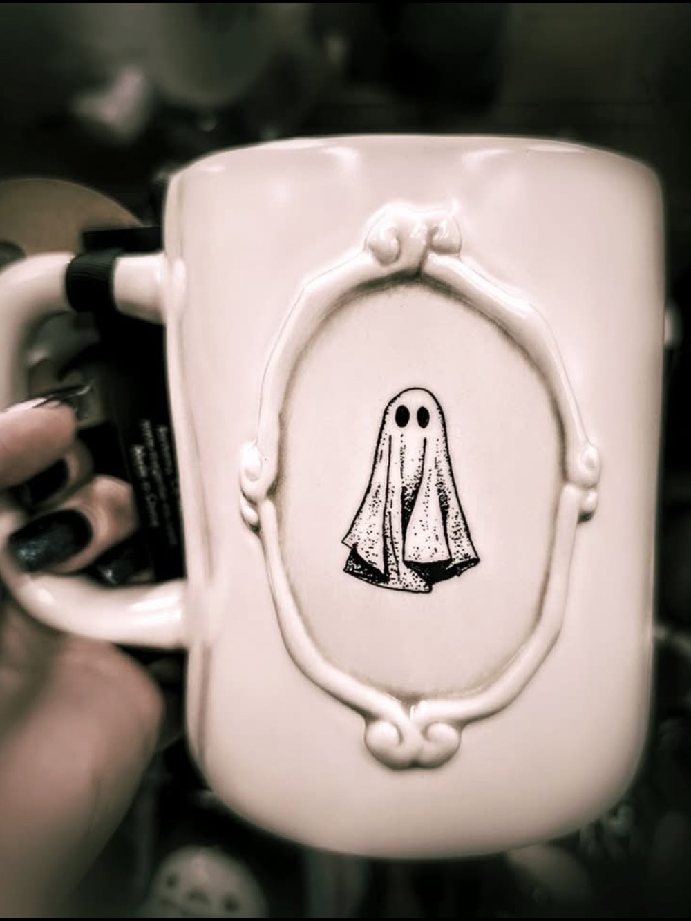 Rae Dunn Double-Sided "SPOOKY" Coffee Mug- 22oz